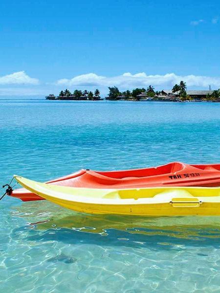 Duplex En Bord De Mer Fare Tahitea Pension Taputapuapea エクステリア 写真