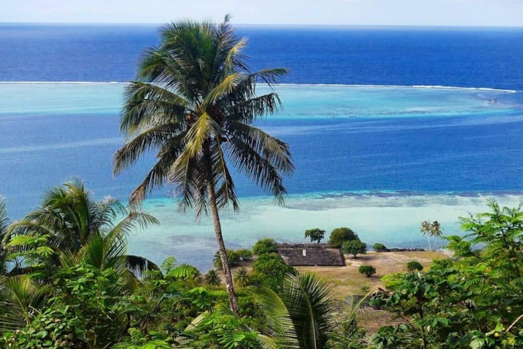 Duplex En Bord De Mer Fare Tahitea Pension Taputapuapea エクステリア 写真